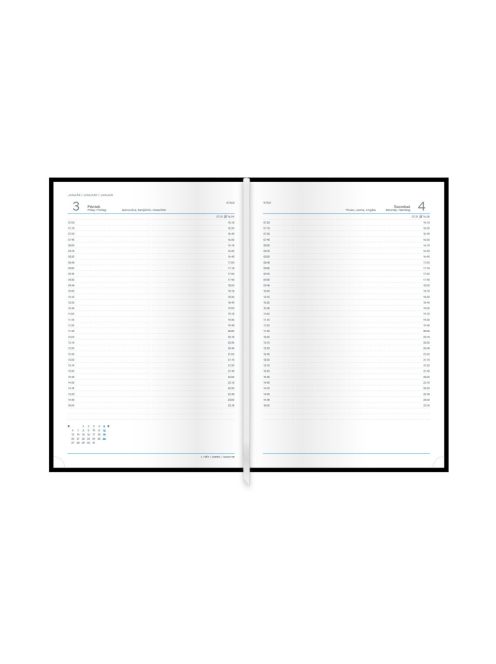 Traditional B5 napi határidőnapló zöld - 2026