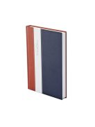 Fashion A5 napi határidőnapló bordó-fehér-kék - 2026