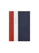 Fashion A5 napi határidőnapló bordó-fehér-kék - 2026