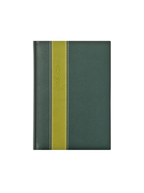 Fashion A5 napi határidőnapló zöld-világos zöld-zöld - 2026