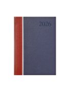 Groovy A5 napi határidőnapló bordó-fehér-kék - 2026