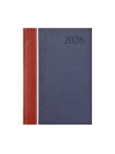 Groovy A5 napi határidőnapló bordó-fehér-kék - 2026
