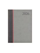 Groovy A5 napi határidőnaplóó antracit-piros-szürke - 2026
