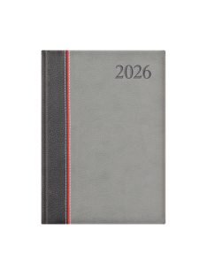   Groovy A5 napi határidőnaplóó antracit-piros-szürke - 2026