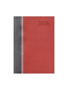 Groovy A5 napi határidőnapló antracit-ezüst-bordó - 2026