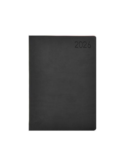 Madeira A5 napi határidőnapló fekete-bordó - 2026