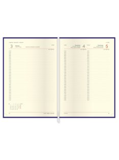 Traditional A5 napi határidőnapló bézs - 2026