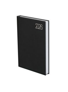 Uni A5 napi határidőnapló fekete - 2026