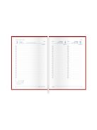 Young A5 napi határidőnapló bordó-fehér-zöld - 2026