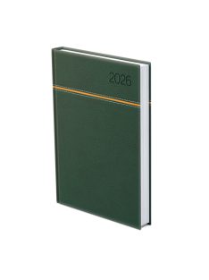 Young A5 napi határidőnapló zöld-narancs - 2026