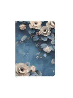 Joy B6 napi határidőnapló fehér rózsa - 2026