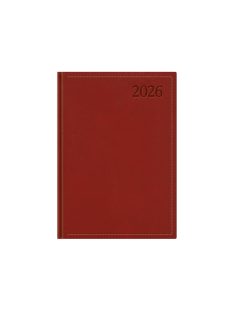 Traditional B6 napi határidőnapló bordó - 2026