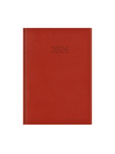 Wide A4 napi határidőnapló bordó - 2026