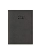 Wide A4 napi határidőnapló fekete - 2026