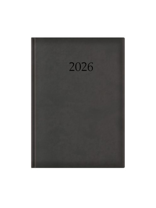 Wide A4 napi határidőnapló fekete - 2026