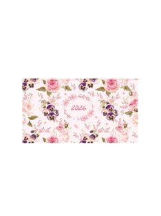 Joy fekvő zsebnaptár árvácska - 2026