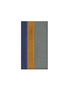 Fashion álló zsebnaptár kék-okker-szürke - 2026