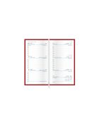 Groovy B5 álló zsebnaptár antracit-ezüst-bordó - 2026